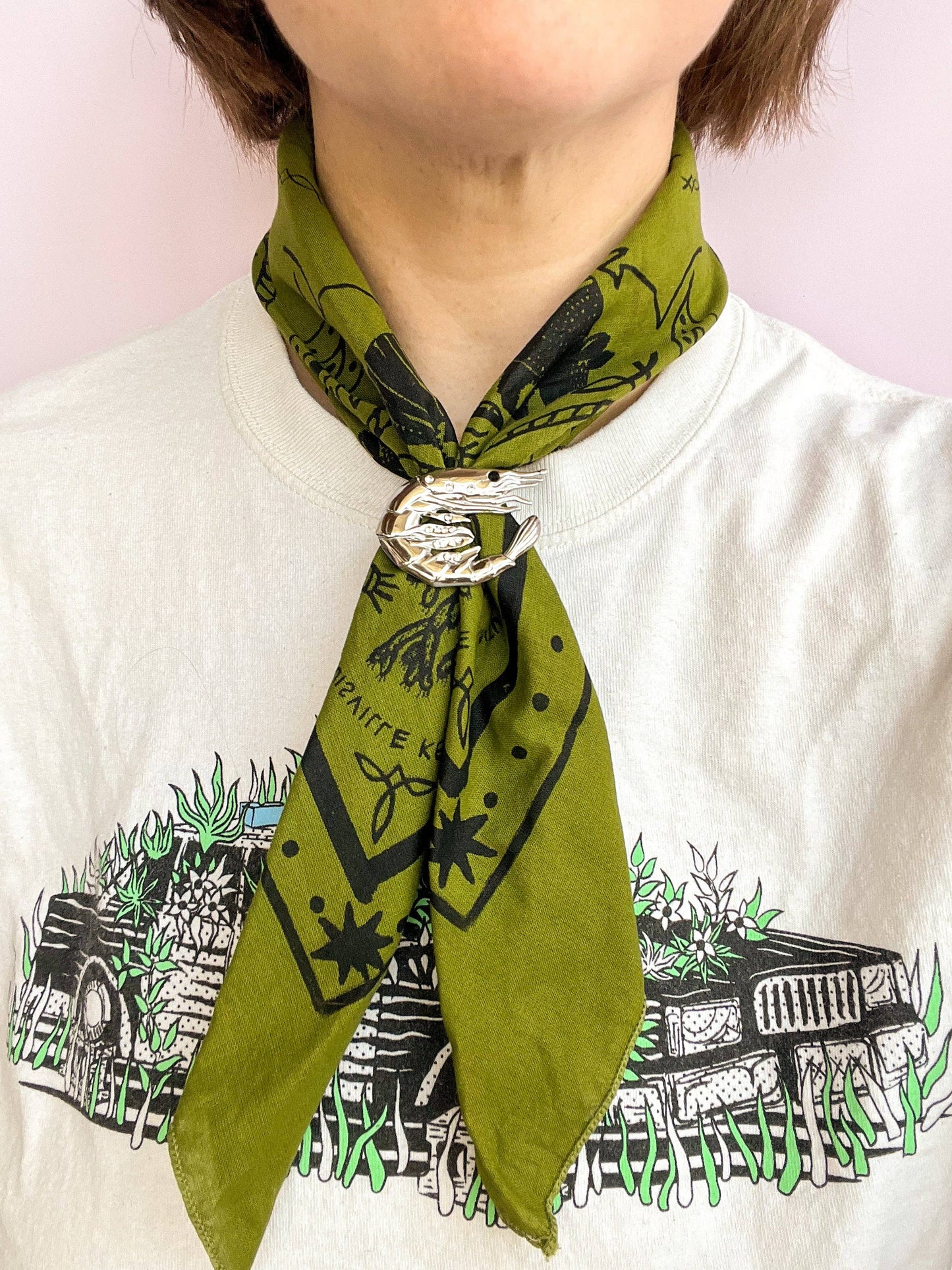Fancy Shrimp Bandana Slide