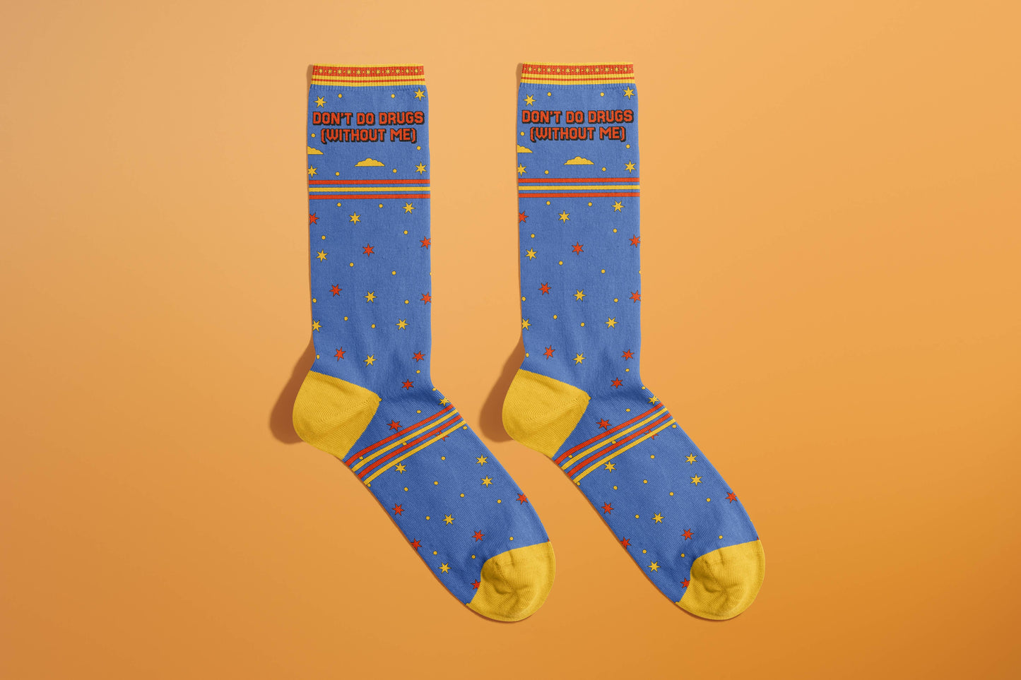 Don't Do Drugs (Without Me) Socks (funny socks, gift)