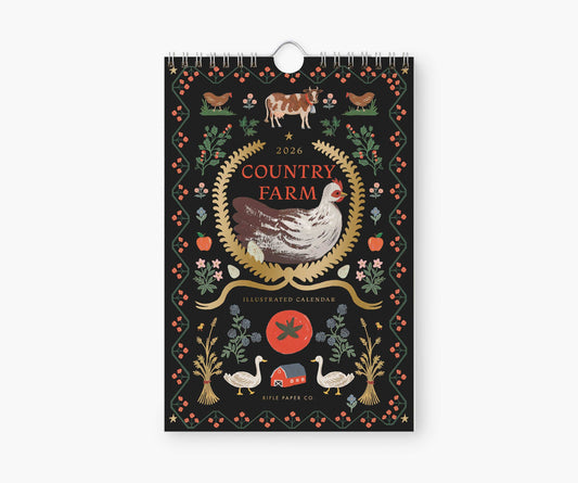 2026 Country Farm Kitchen Calendar (6x9)