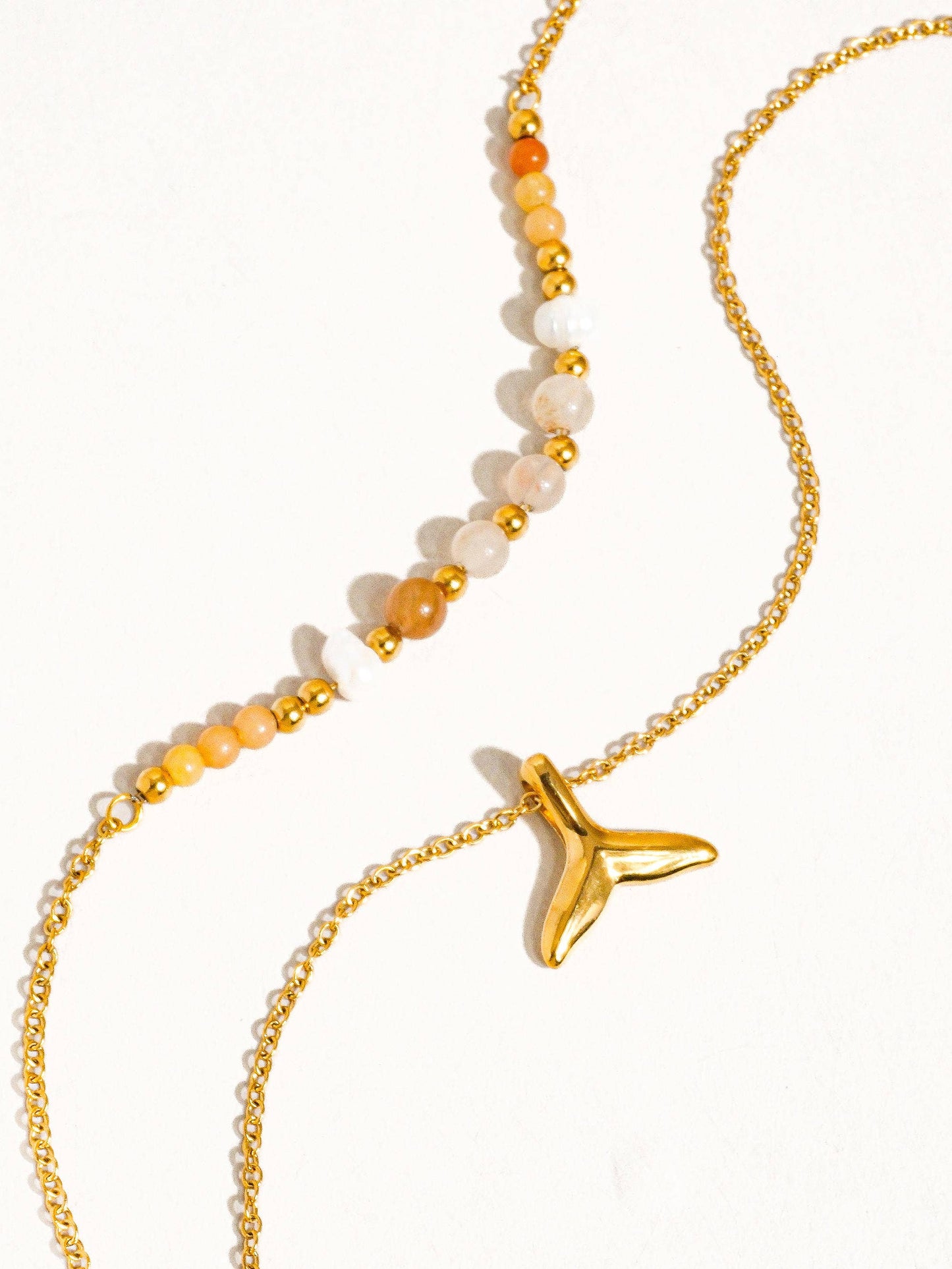 Sirena 18K Gold Non-Tarnish Mermaid Layered Beaded Necklace