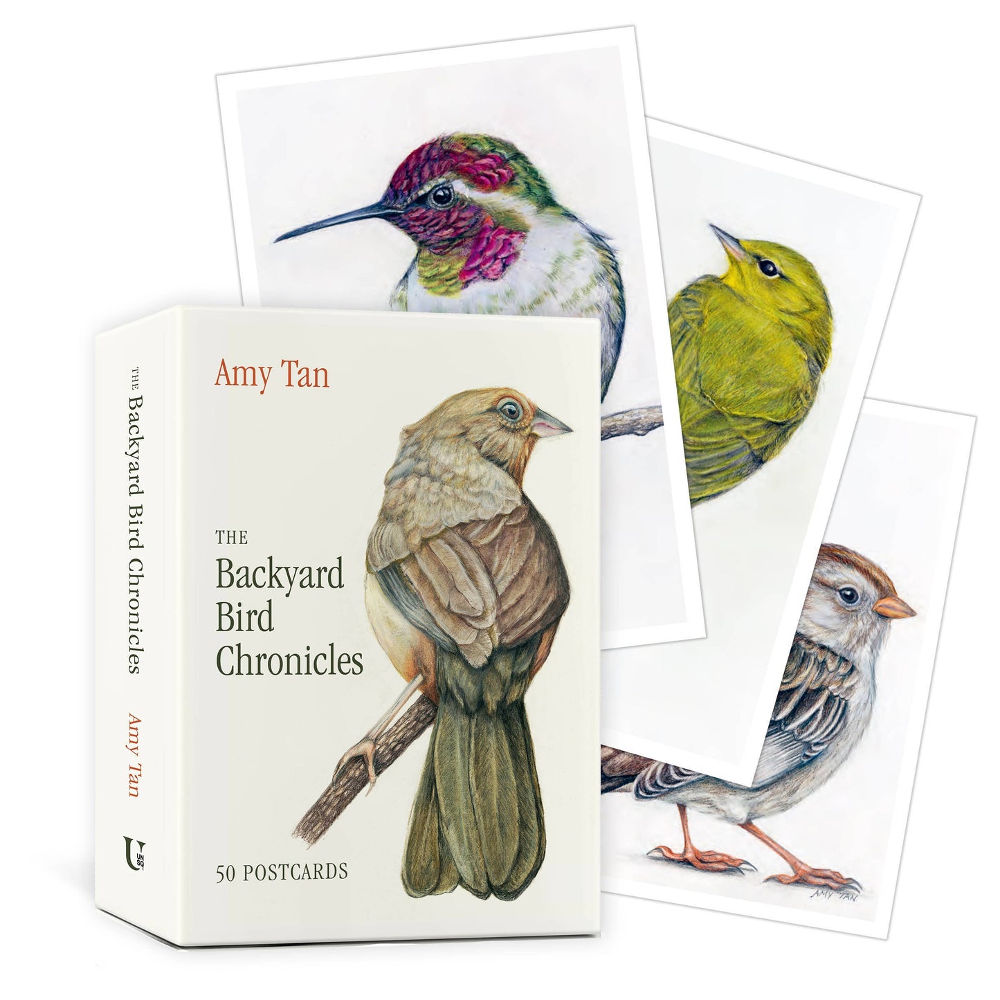 The Backyard Bird Chronicles: 50 Postcards by Amy Tan