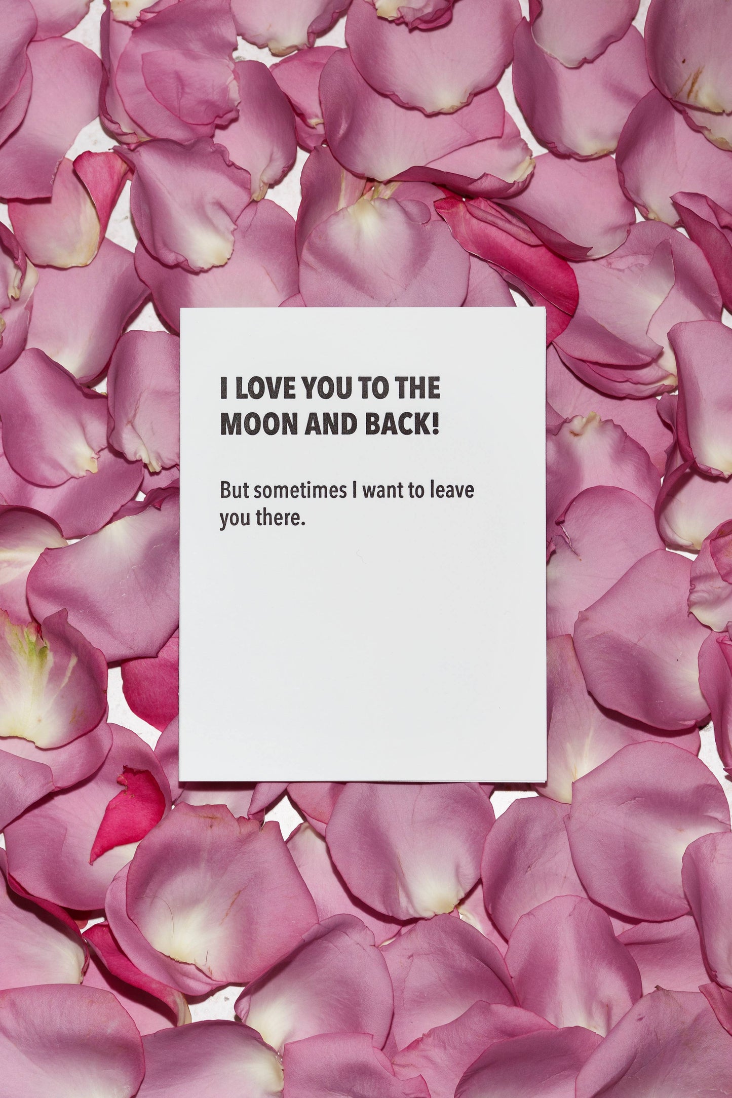 Moon & Back - Love Card - Letterpress Printed