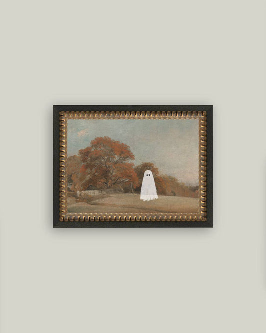 Autumn Field Ghost Framed Antique Art