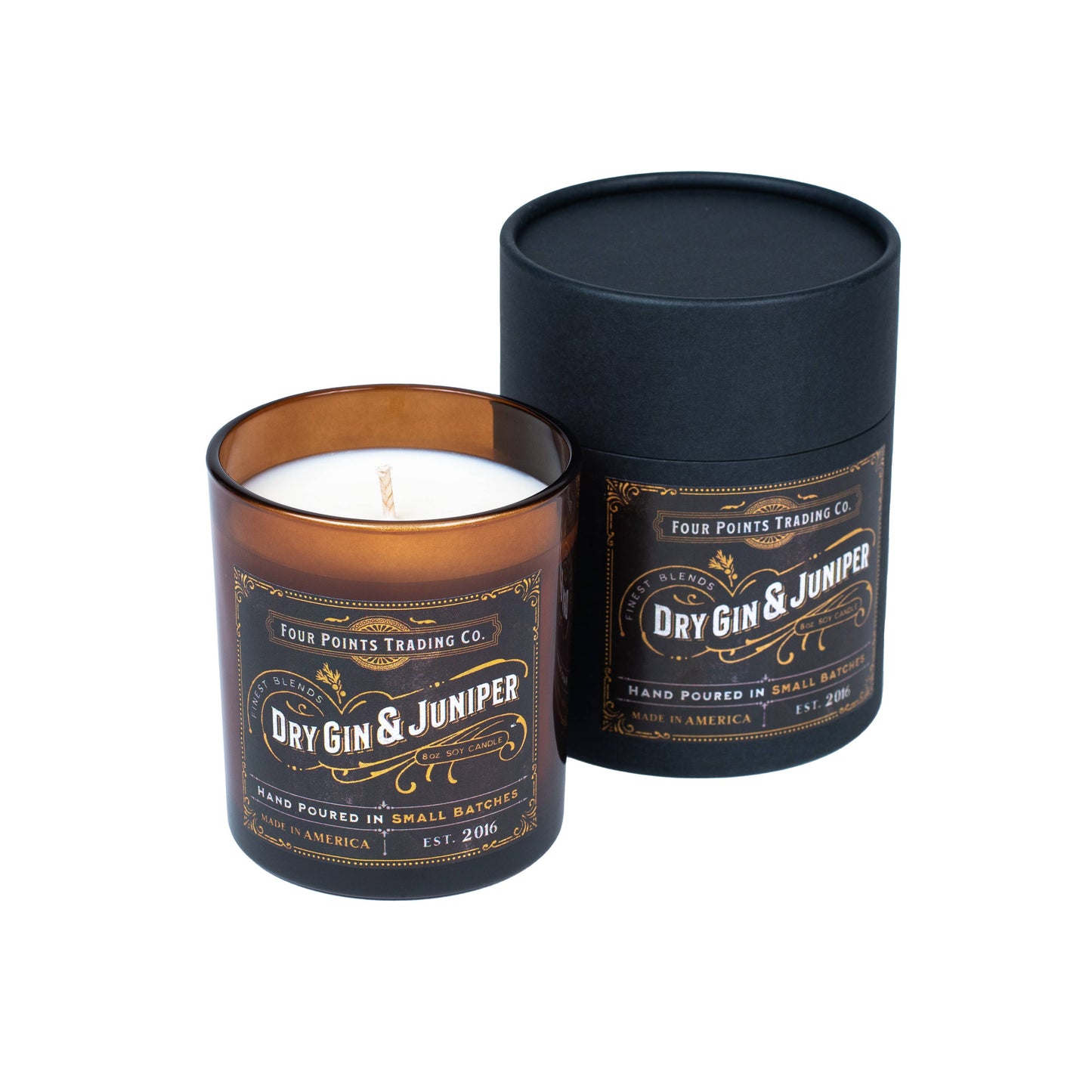 Dry Gin & Juniper 8 oz Soy Candle