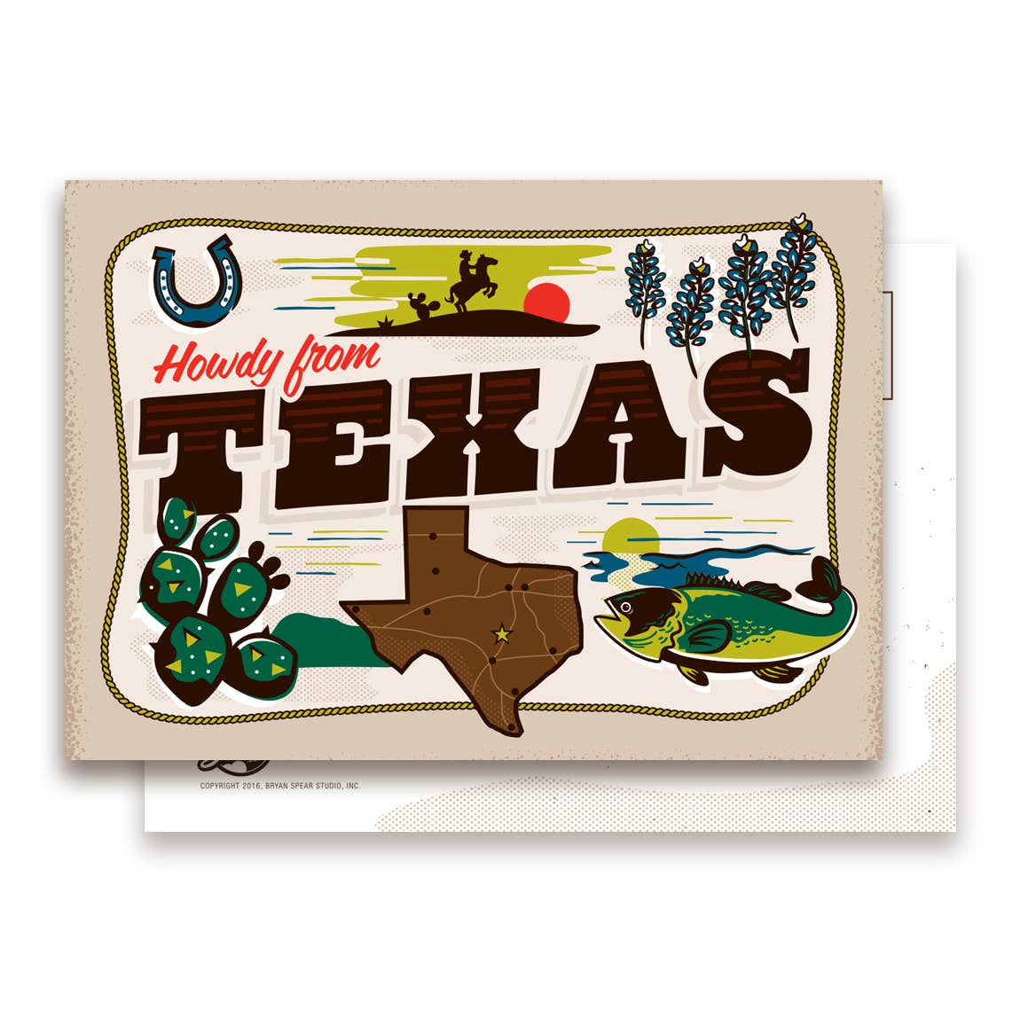 Howdy from Texas Postcard