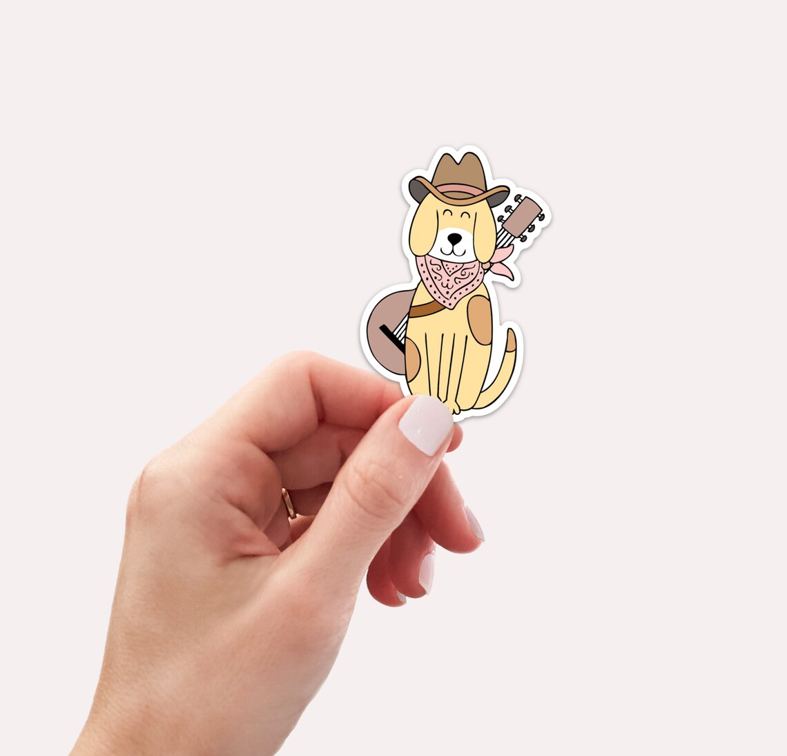 Cowboy Dog Sticker