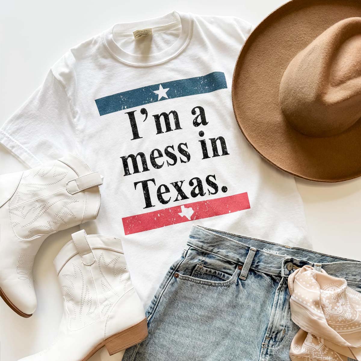 I'm a Mess in Texas Graphic Tee