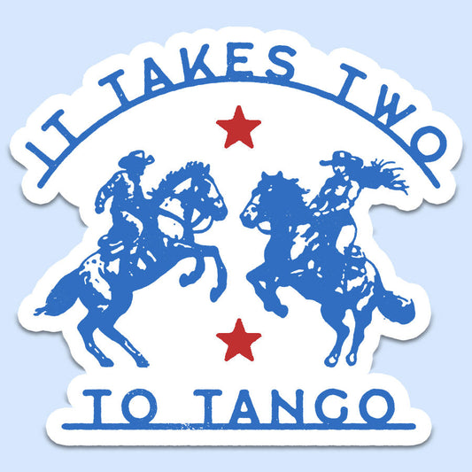 It Takes Two To Tango Decal Sticker