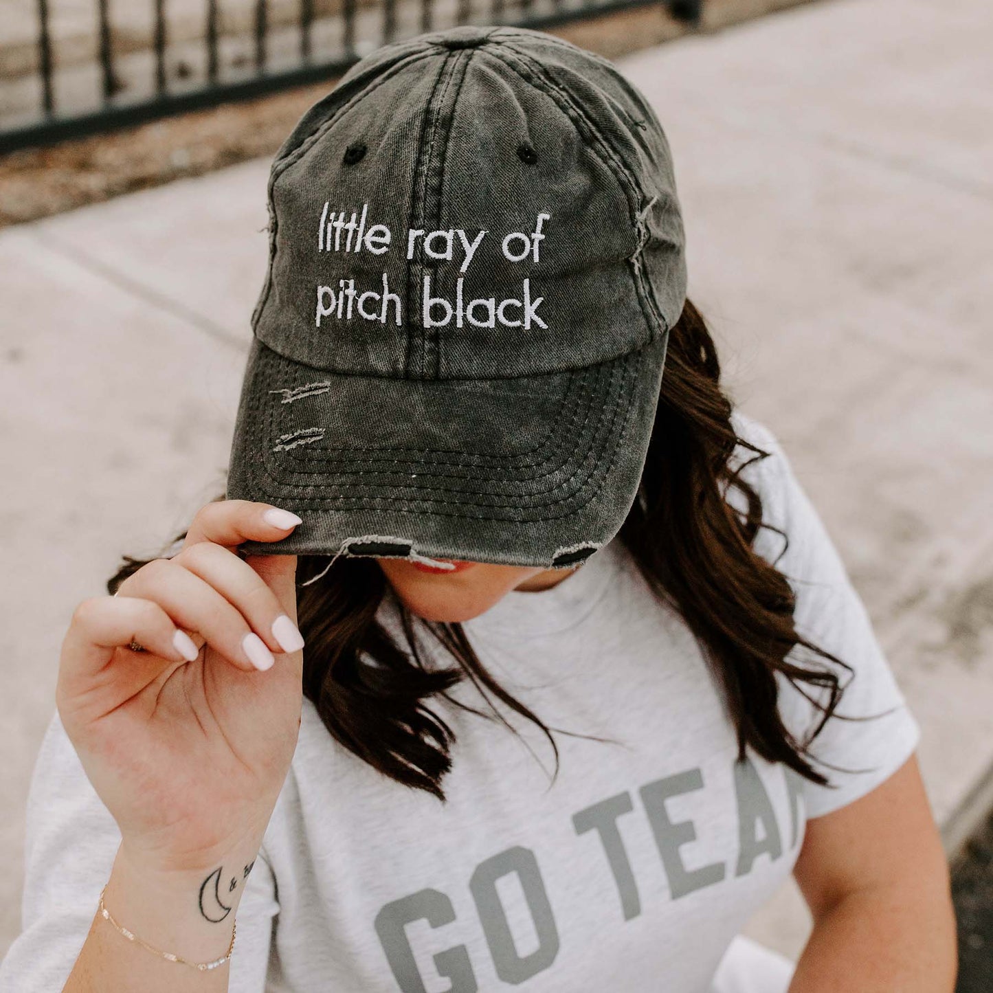 Little Ray of Pitch Black Dad Hat