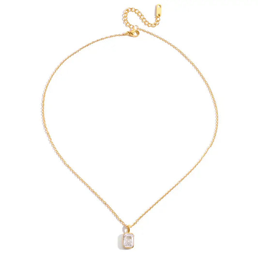Radiance Baguette Necklace - Waterproof