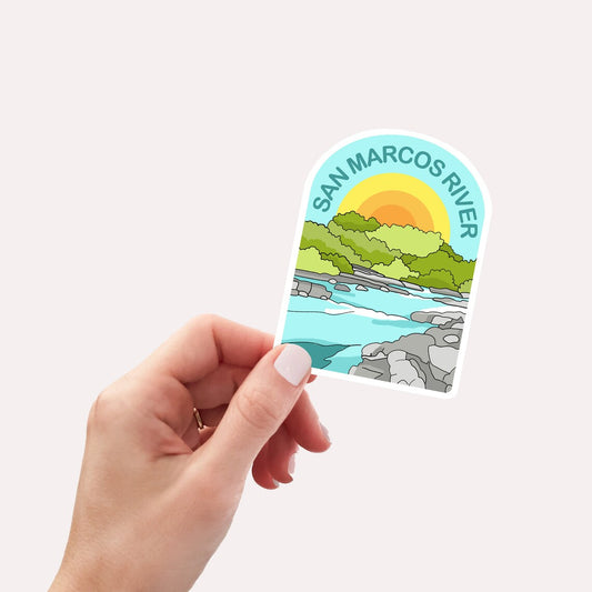 San Marcos River Sticker