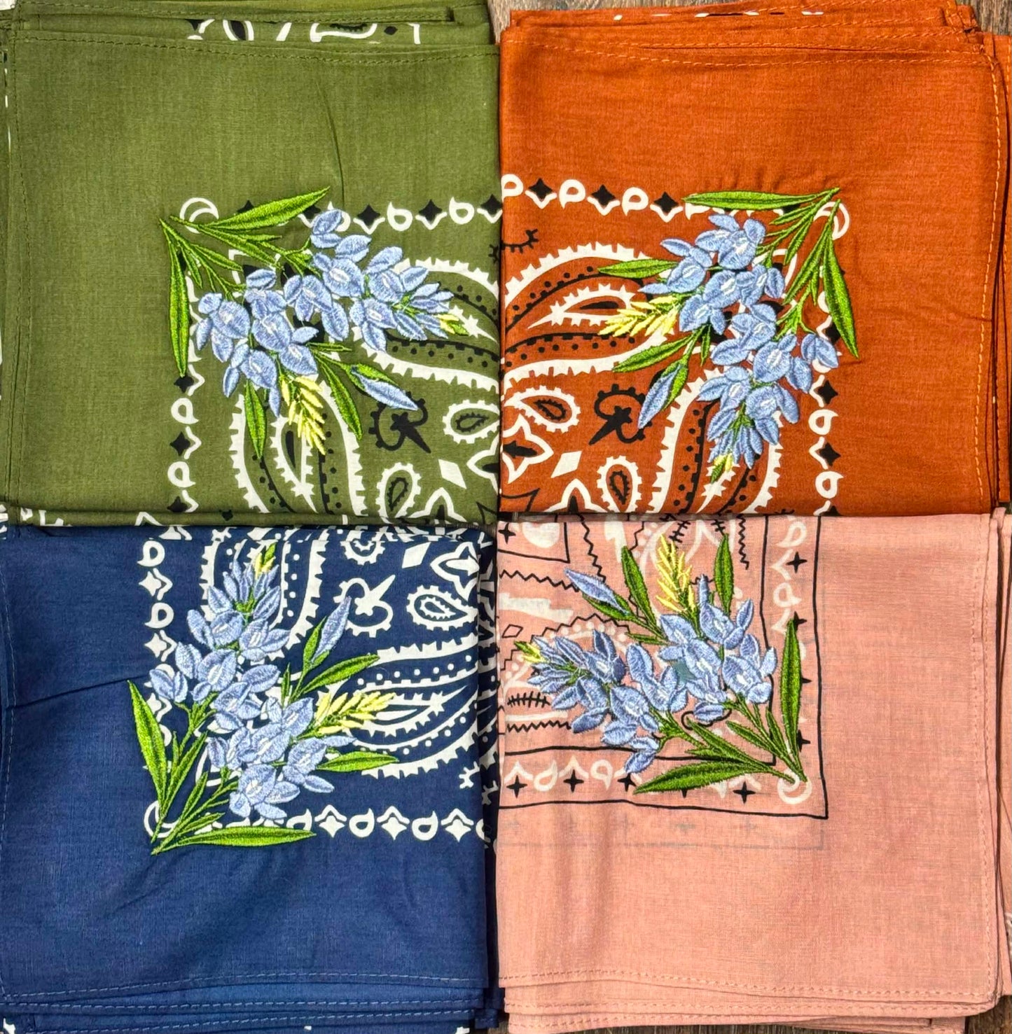 Embroidered Bandana