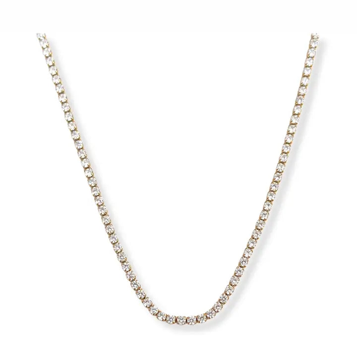 Tennis Necklace 2mm- Waterproof
