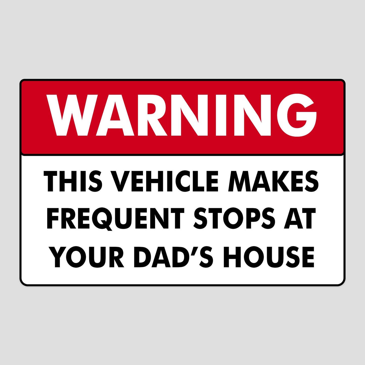 Warning This Vehicle Bumper Sticker