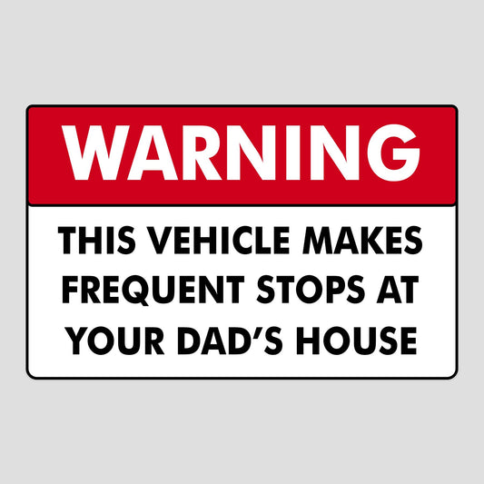 Warning This Vehicle Bumper Sticker